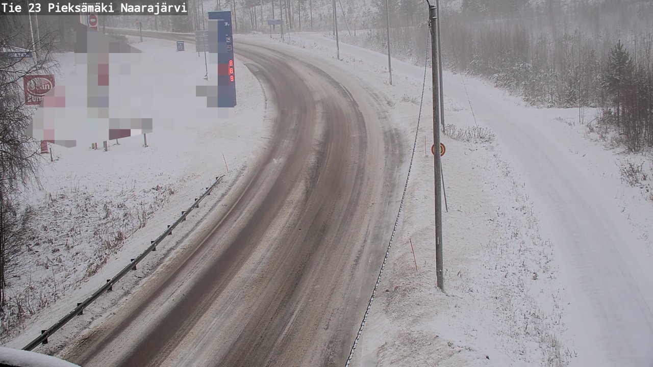 Weather Camera Image Väg 23 Pieksämäki, Naarajärvi, Pieksämäki, Etelä-Savo