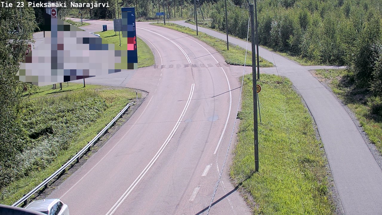 Weather Camera Image Väg 23 Pieksämäki, Naarajärvi, Pieksämäki, Etelä-Savo