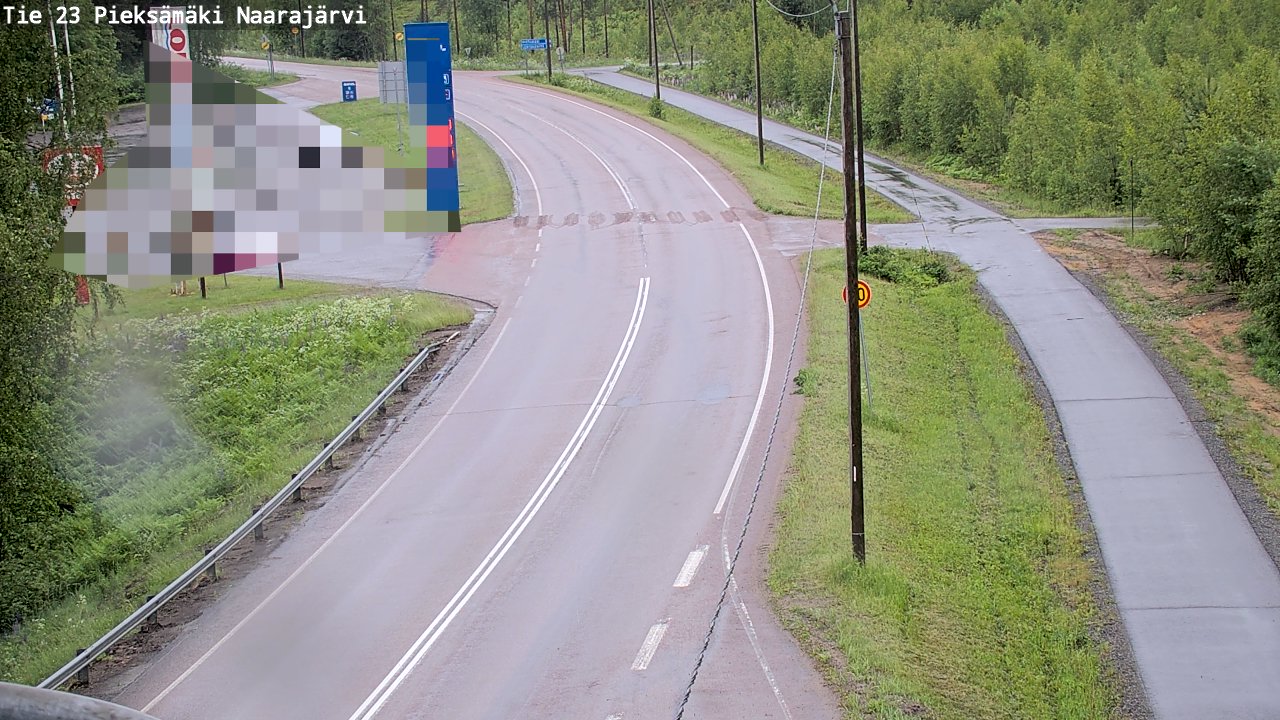 Weather Camera Image Väg 23 Pieksämäki, Naarajärvi, Pieksämäki, Etelä-Savo