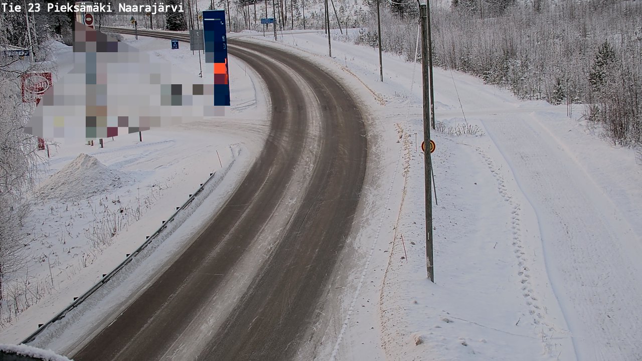 Weather Camera Image Road 23 Pieksämäki, Naarajärvi, Pieksämäki, Etelä-Savo