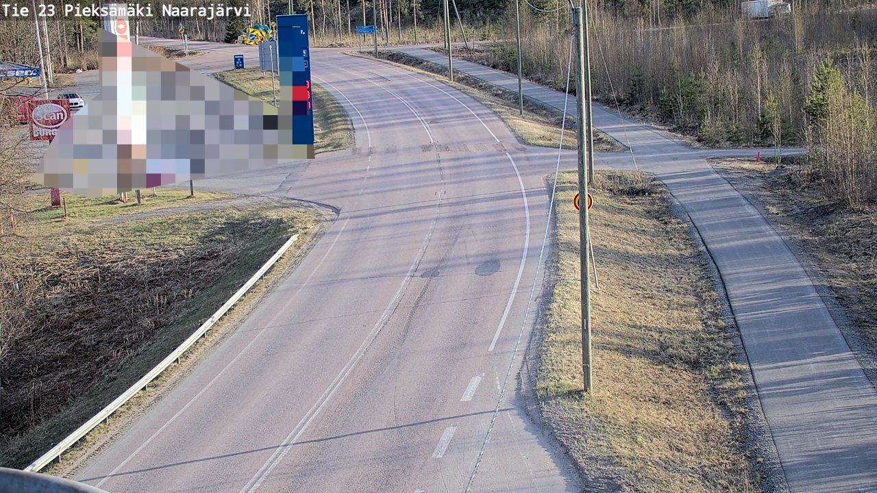 Weather Camera Image Väg 23 Pieksämäki, Naarajärvi, Pieksämäki, Etelä-Savo