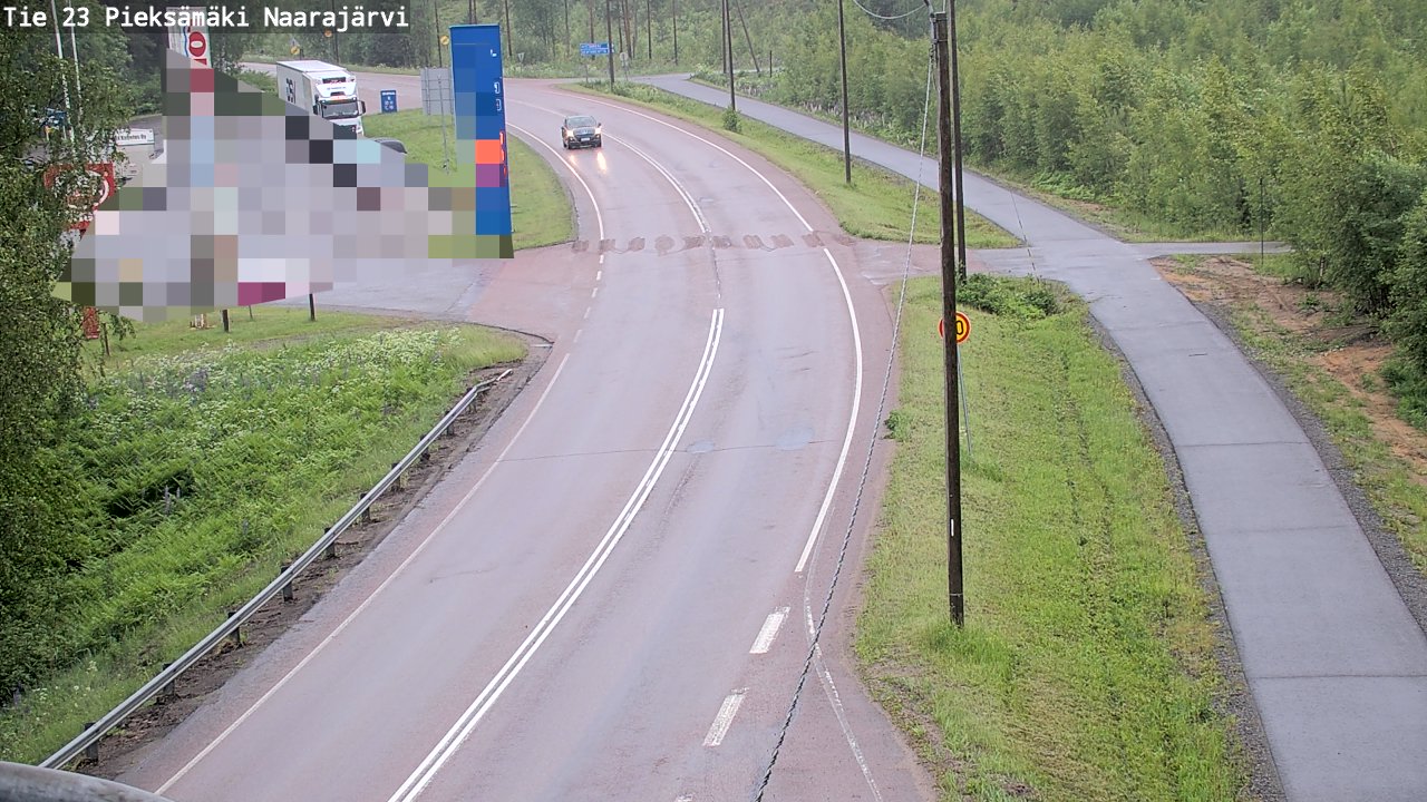 Weather Camera Image Road 23 Pieksämäki, Naarajärvi, Pieksämäki, Etelä-Savo