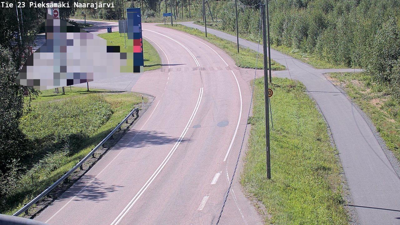 Weather Camera Image Väg 23 Pieksämäki, Naarajärvi, Pieksämäki, Etelä-Savo