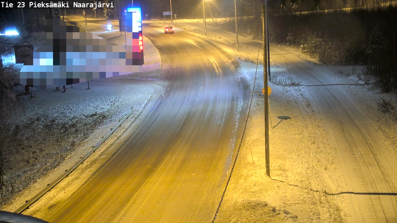 Weather Camera Image Väg 23 Pieksämäki, Naarajärvi, Pieksämäki, Etelä-Savo
