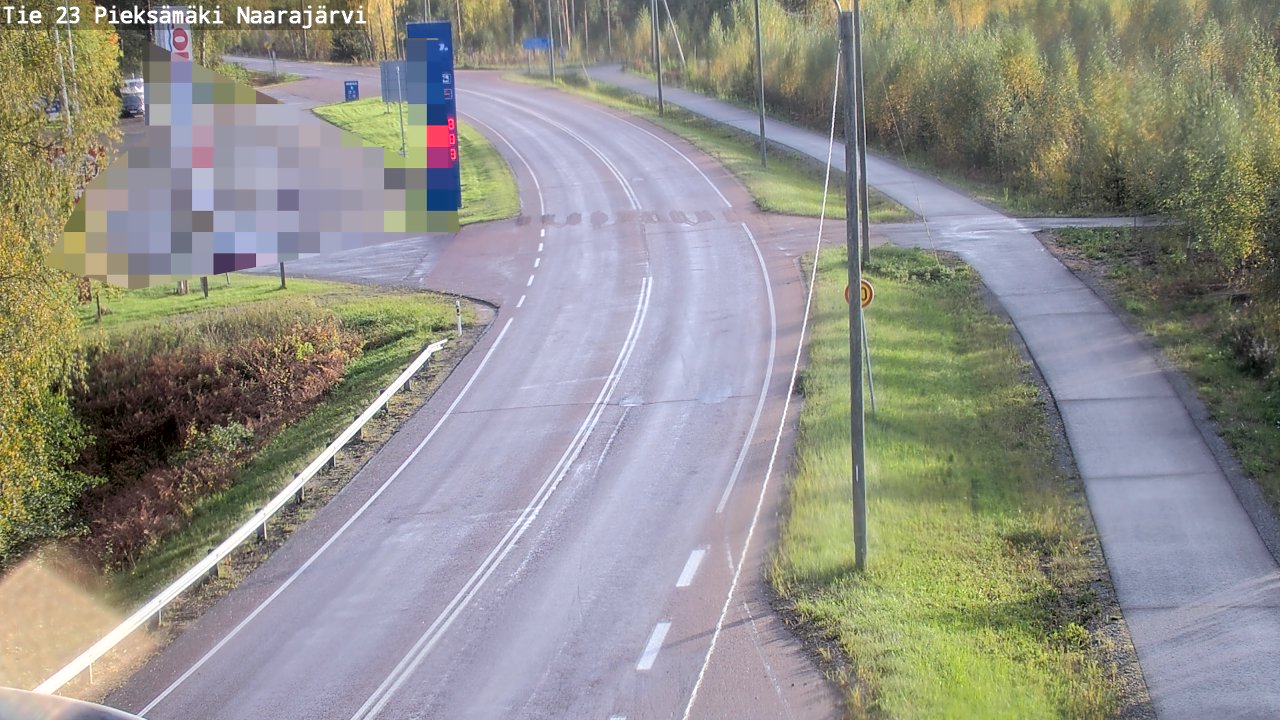 Weather Camera Image Väg 23 Pieksämäki, Naarajärvi, Pieksämäki, Etelä-Savo