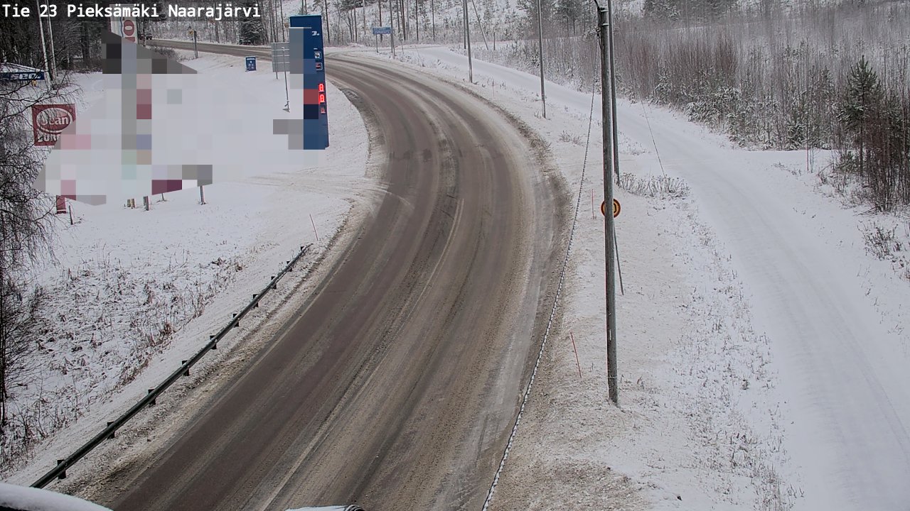 Weather Camera Image Väg 23 Pieksämäki, Naarajärvi, Pieksämäki, Etelä-Savo