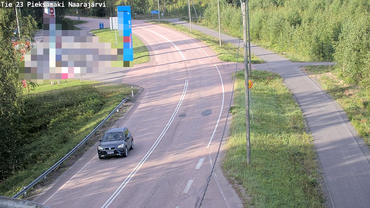 Weather Camera Image Väg 23 Pieksämäki, Naarajärvi, Pieksämäki, Etelä-Savo