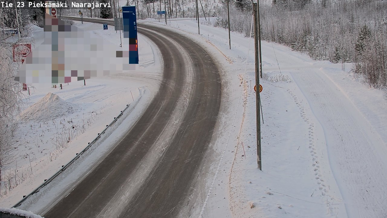 Weather Camera Image Road 23 Pieksämäki, Naarajärvi, Pieksämäki, Etelä-Savo