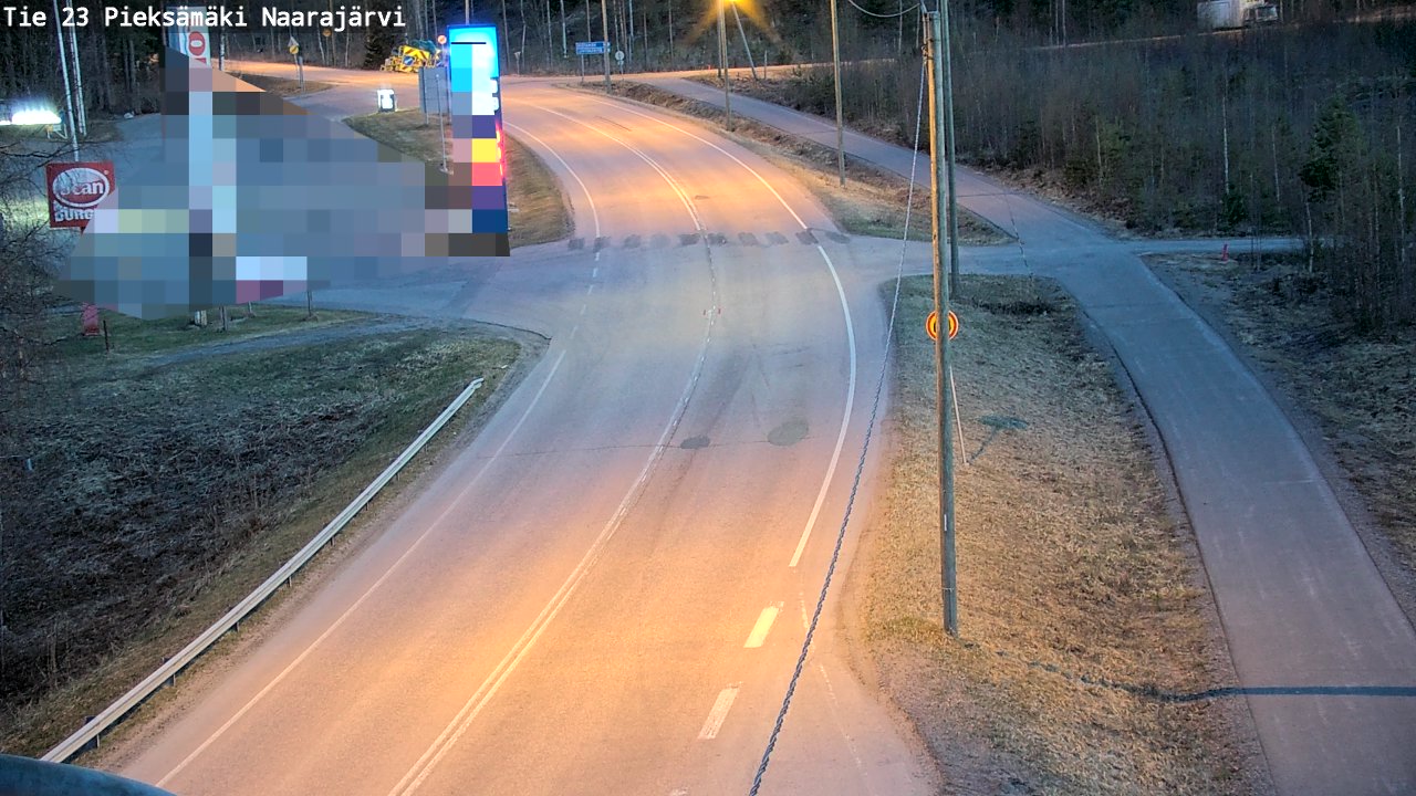 Weather Camera Image Väg 23 Pieksämäki, Naarajärvi, Pieksämäki, Etelä-Savo