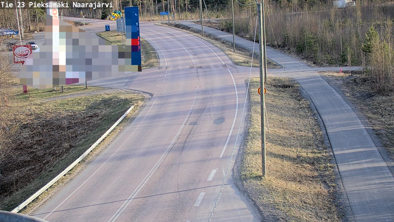 Weather Camera Image Väg 23 Pieksämäki, Naarajärvi, Pieksämäki, Etelä-Savo