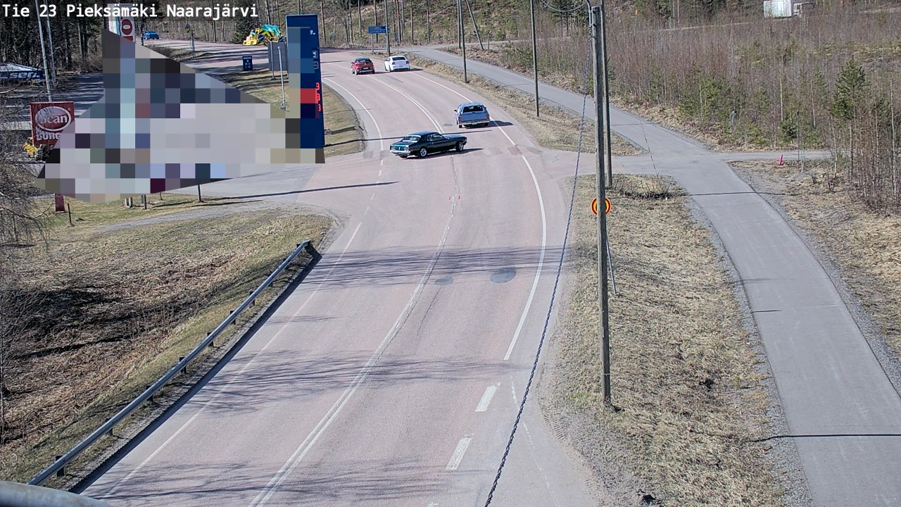 Weather Camera Image Väg 23 Pieksämäki, Naarajärvi, Pieksämäki, Etelä-Savo