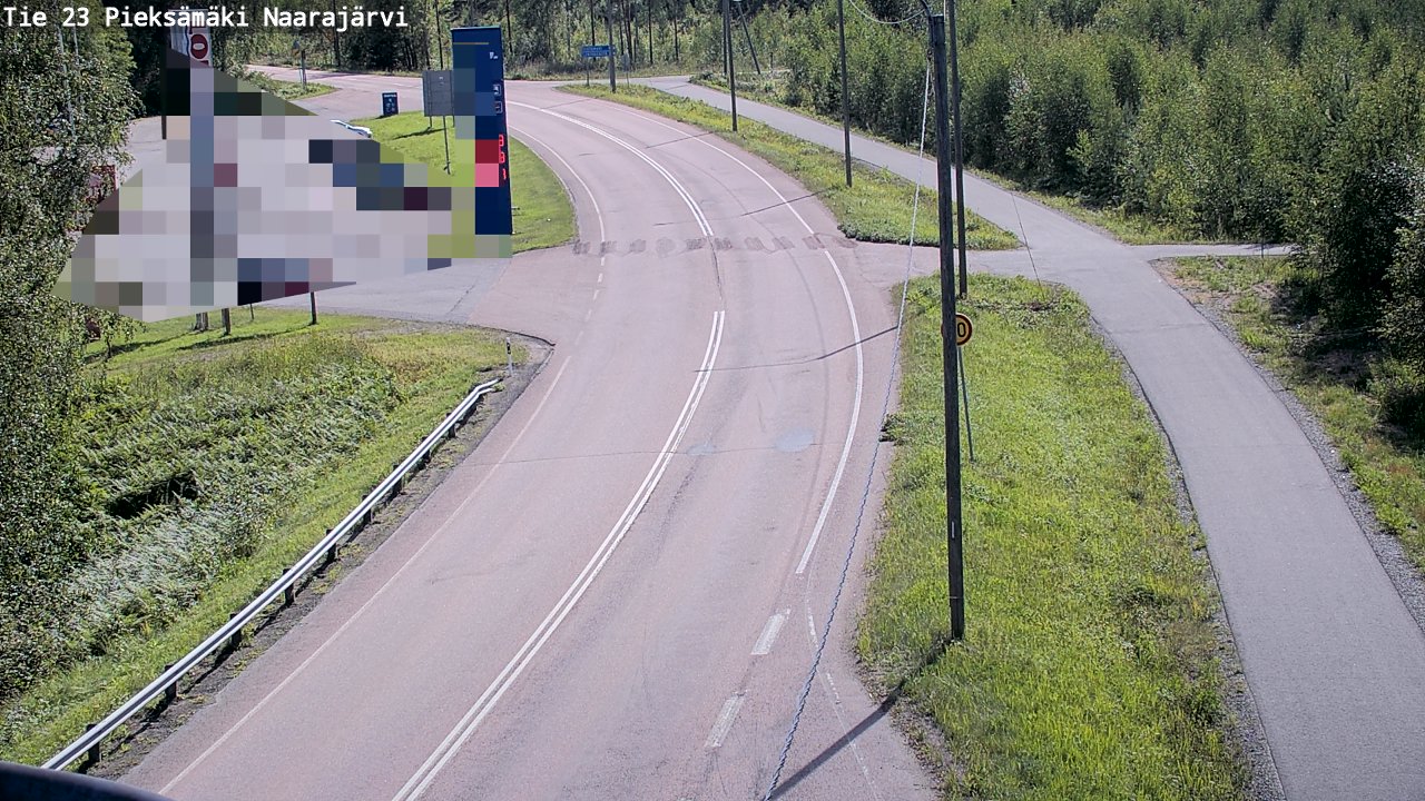 Weather Camera Image Väg 23 Pieksämäki, Naarajärvi, Pieksämäki, Etelä-Savo