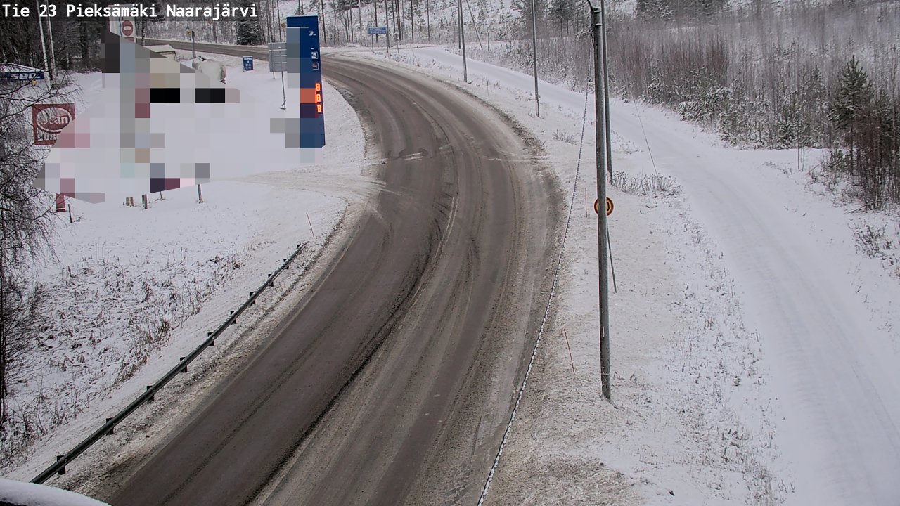 Weather Camera Image Väg 23 Pieksämäki, Naarajärvi, Pieksämäki, Etelä-Savo