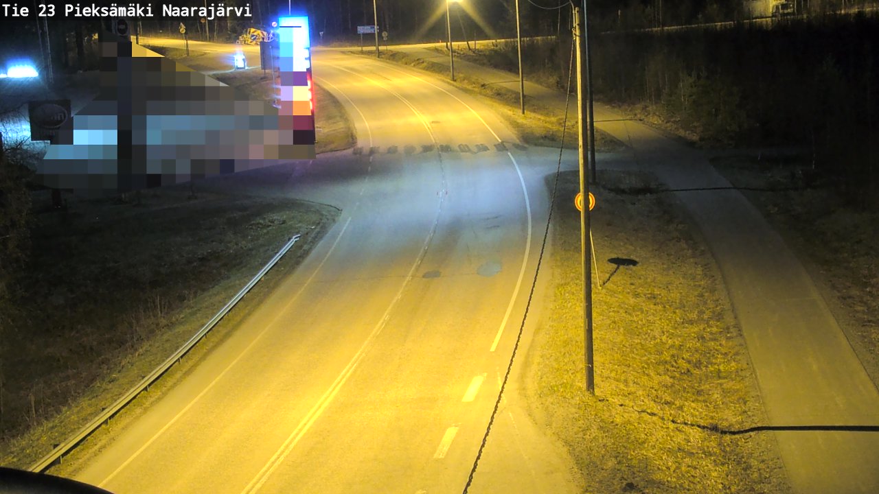 Weather Camera Image Road 23 Pieksämäki, Naarajärvi, Pieksämäki, Etelä-Savo