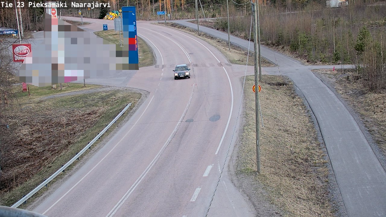 Weather Camera Image Väg 23 Pieksämäki, Naarajärvi, Pieksämäki, Etelä-Savo