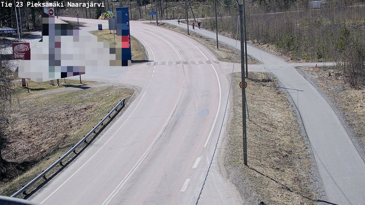 Weather Camera Image Väg 23 Pieksämäki, Naarajärvi, Pieksämäki, Etelä-Savo