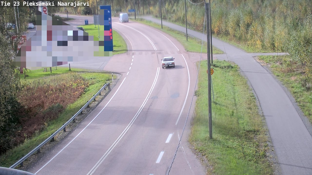 Weather Camera Image Väg 23 Pieksämäki, Naarajärvi, Pieksämäki, Etelä-Savo