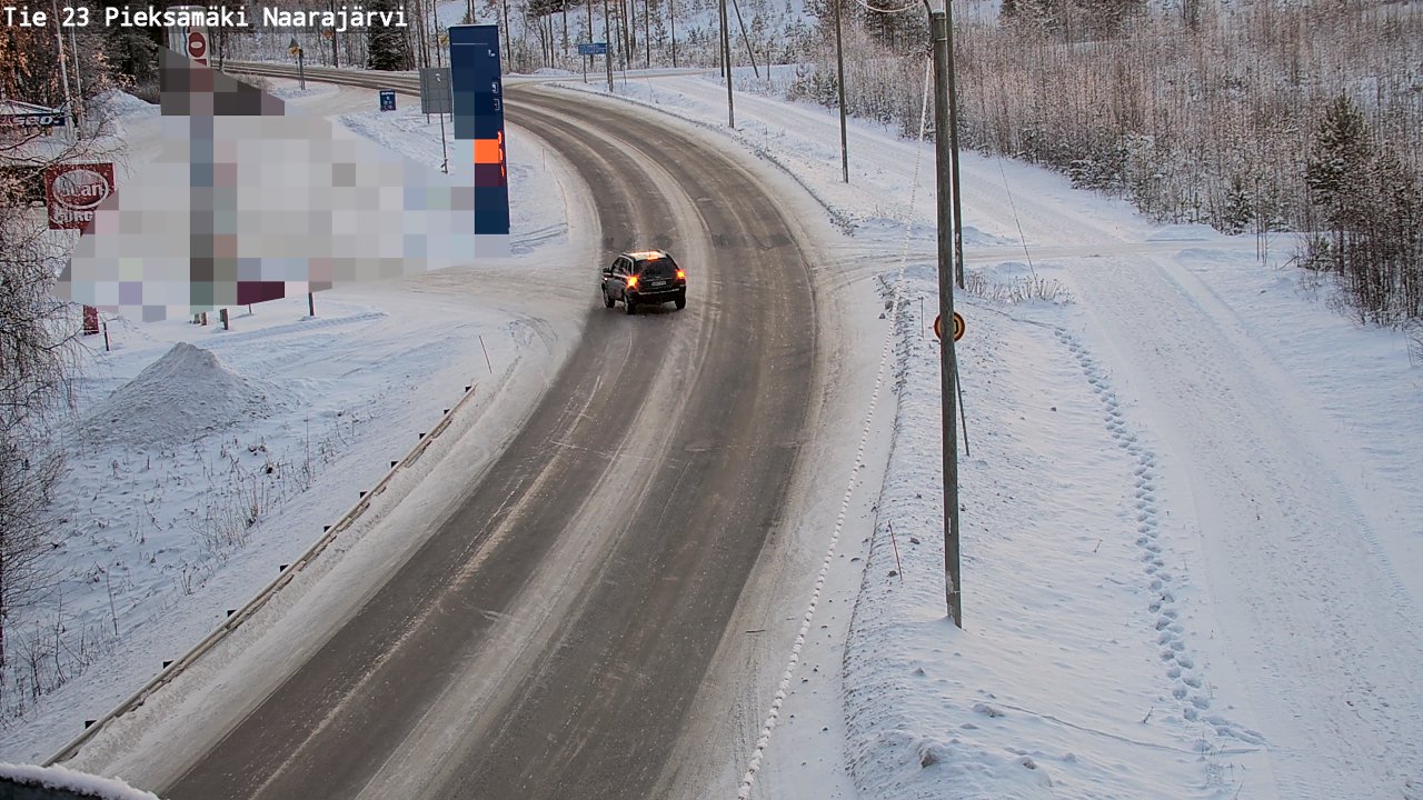 Weather Camera Image Väg 23 Pieksämäki, Naarajärvi, Pieksämäki, Etelä-Savo