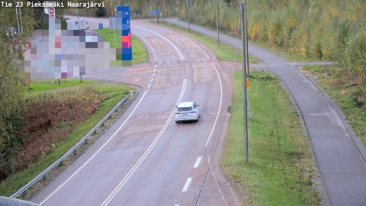 Weather Camera Image Väg 23 Pieksämäki, Naarajärvi, Pieksämäki, Etelä-Savo