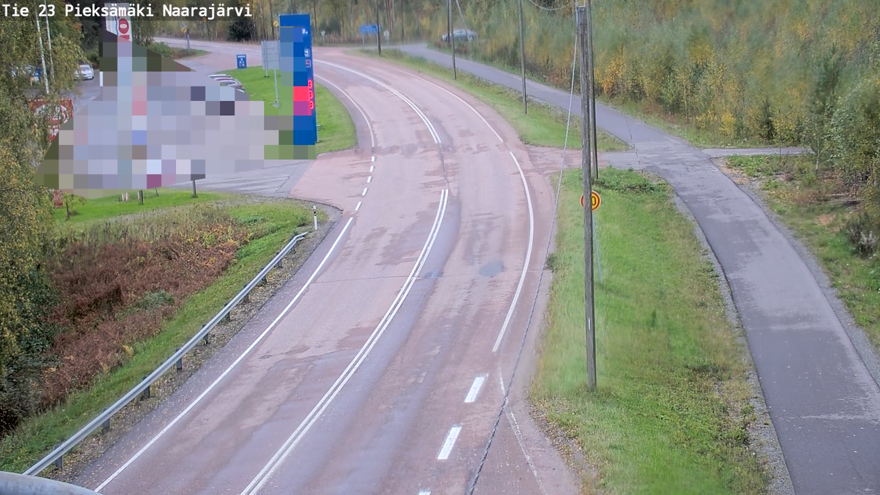 Weather Camera Image Väg 23 Pieksämäki, Naarajärvi, Pieksämäki, Etelä-Savo