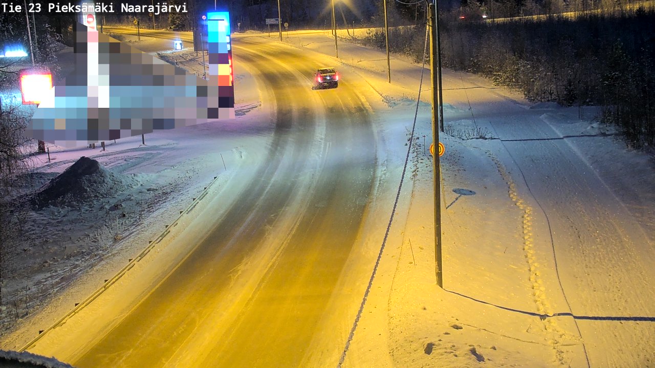 Weather Camera Image Väg 23 Pieksämäki, Naarajärvi, Pieksämäki, Etelä-Savo