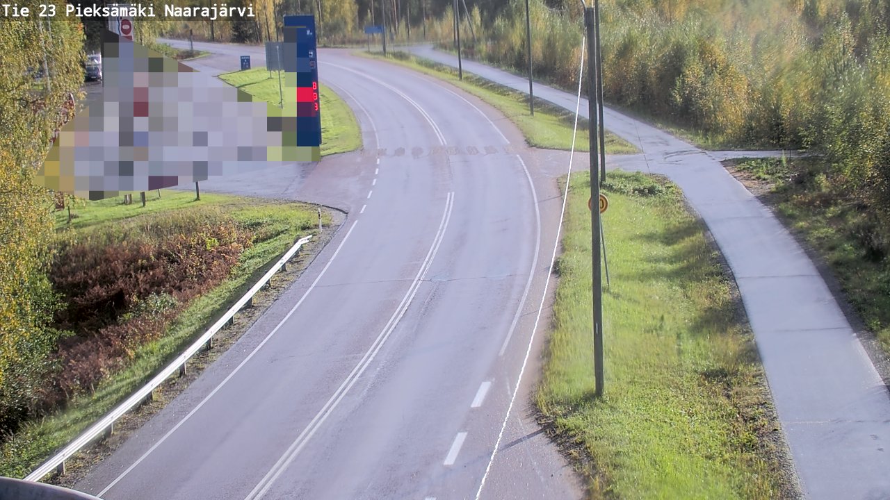 Weather Camera Image Väg 23 Pieksämäki, Naarajärvi, Pieksämäki, Etelä-Savo