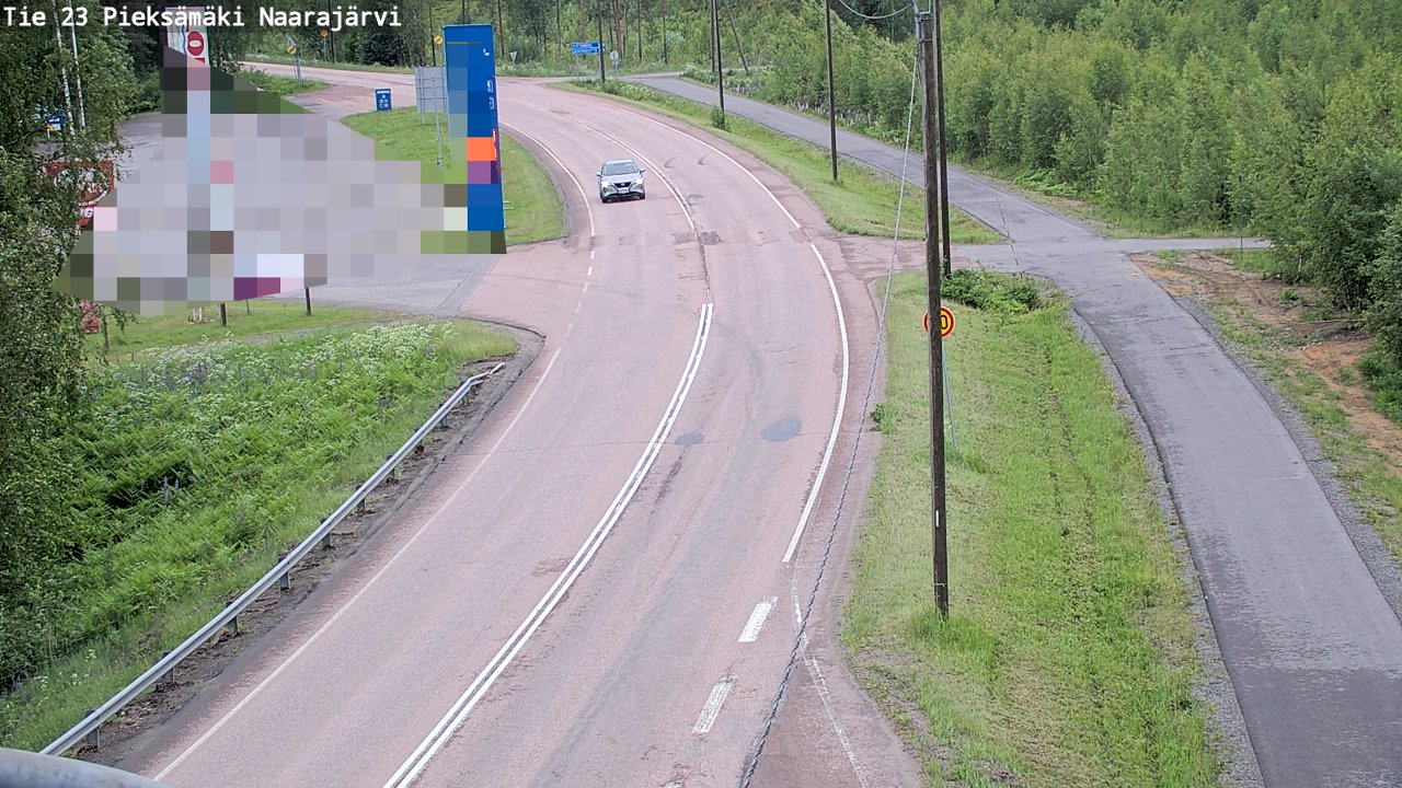 Weather Camera Image Väg 23 Pieksämäki, Naarajärvi, Pieksämäki, Etelä-Savo