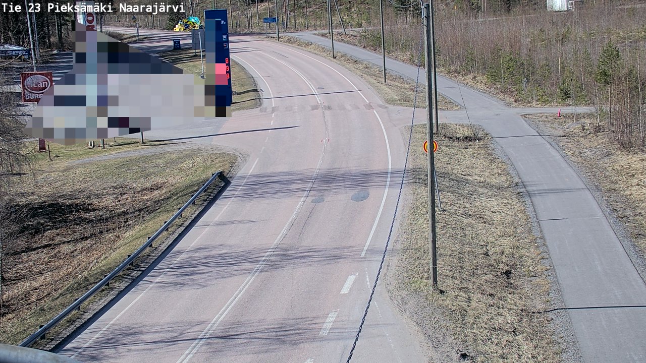 Weather Camera Image Väg 23 Pieksämäki, Naarajärvi, Pieksämäki, Etelä-Savo