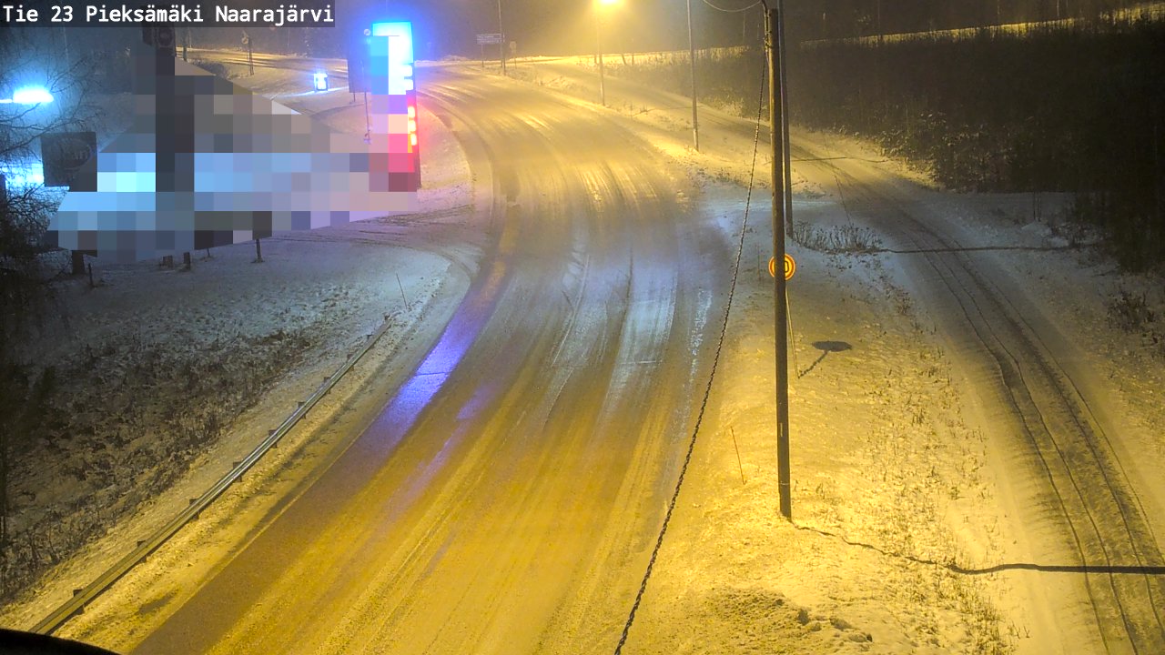 Weather Camera Image Väg 23 Pieksämäki, Naarajärvi, Pieksämäki, Etelä-Savo