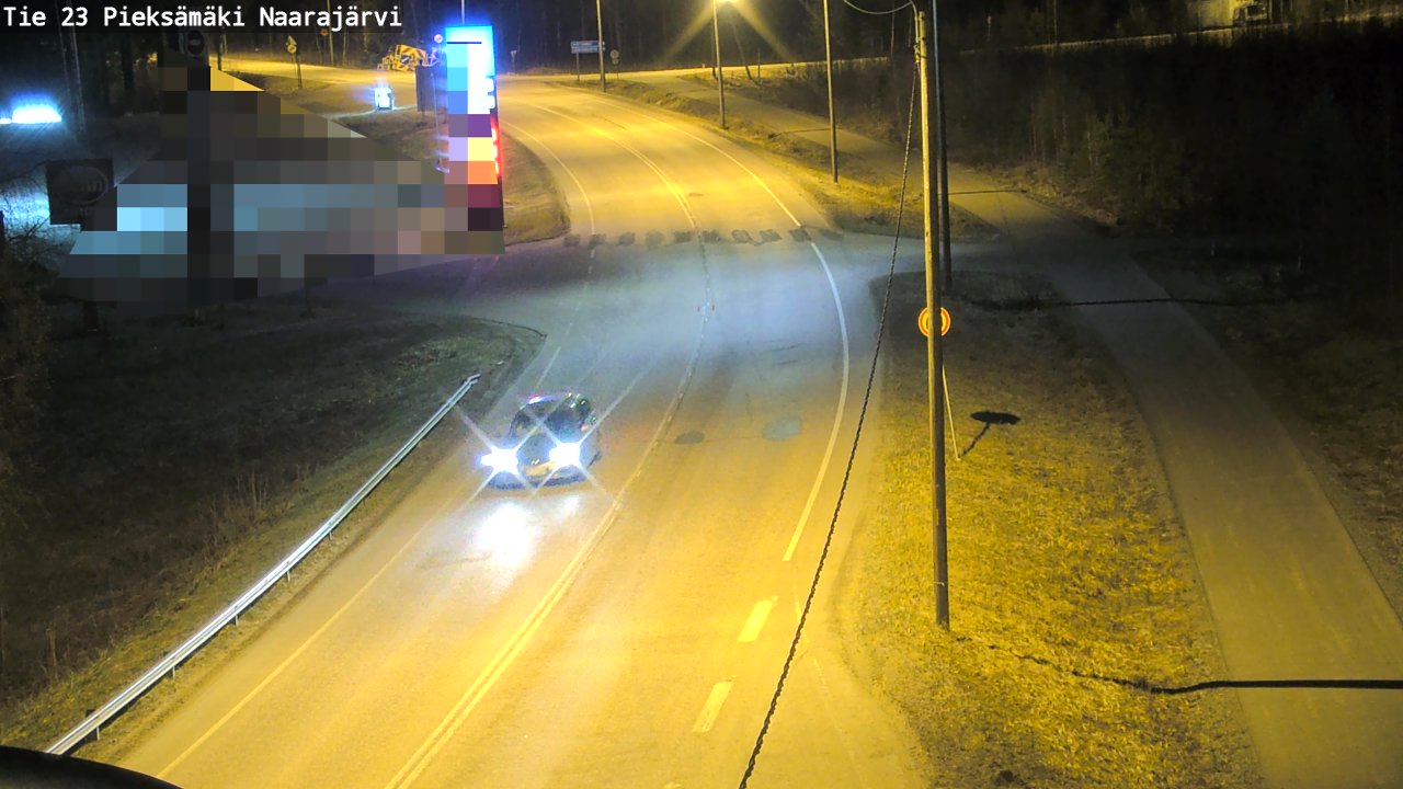 Weather Camera Image Road 23 Pieksämäki, Naarajärvi, Pieksämäki, Etelä-Savo