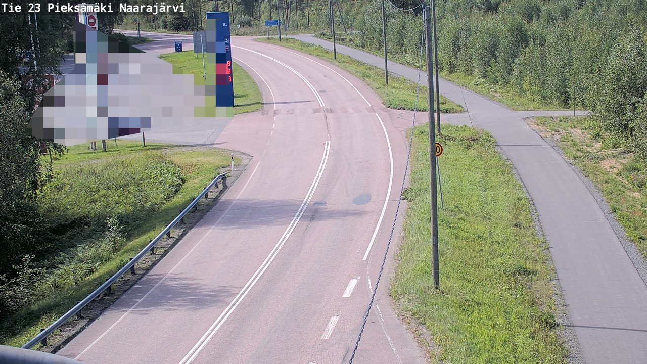 Weather Camera Image Väg 23 Pieksämäki, Naarajärvi, Pieksämäki, Etelä-Savo