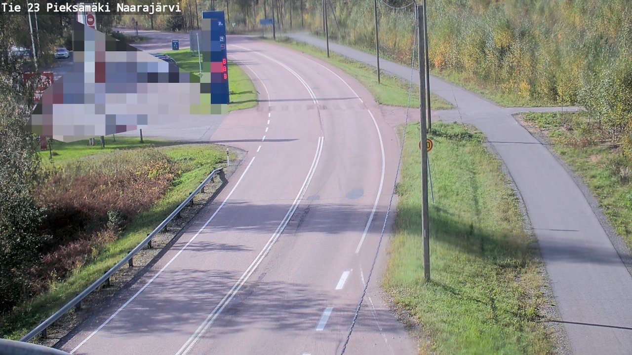 Weather Camera Image Väg 23 Pieksämäki, Naarajärvi, Pieksämäki, Etelä-Savo
