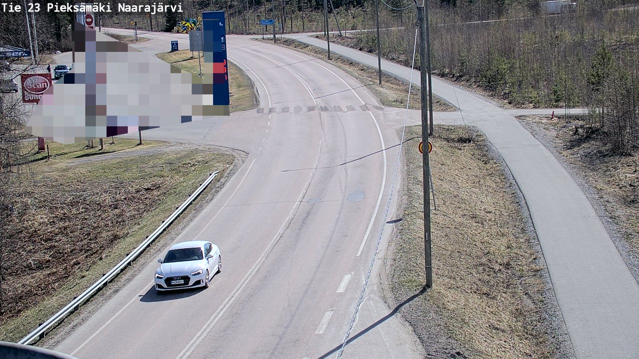 Weather Camera Image Väg 23 Pieksämäki, Naarajärvi, Pieksämäki, Etelä-Savo