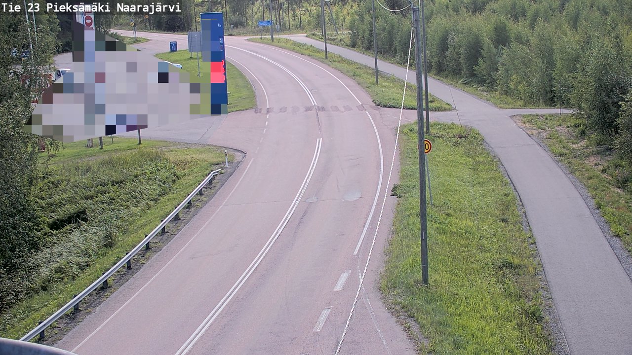Weather Camera Image Väg 23 Pieksämäki, Naarajärvi, Pieksämäki, Etelä-Savo