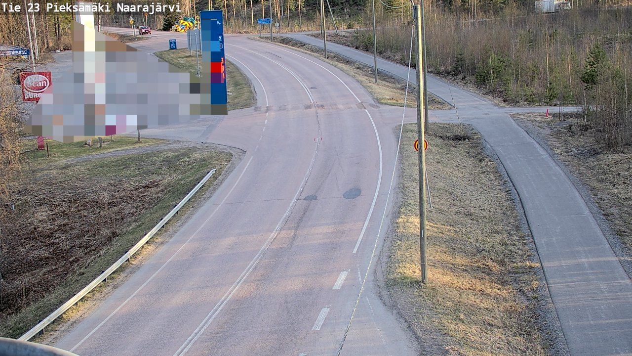 Weather Camera Image Väg 23 Pieksämäki, Naarajärvi, Pieksämäki, Etelä-Savo