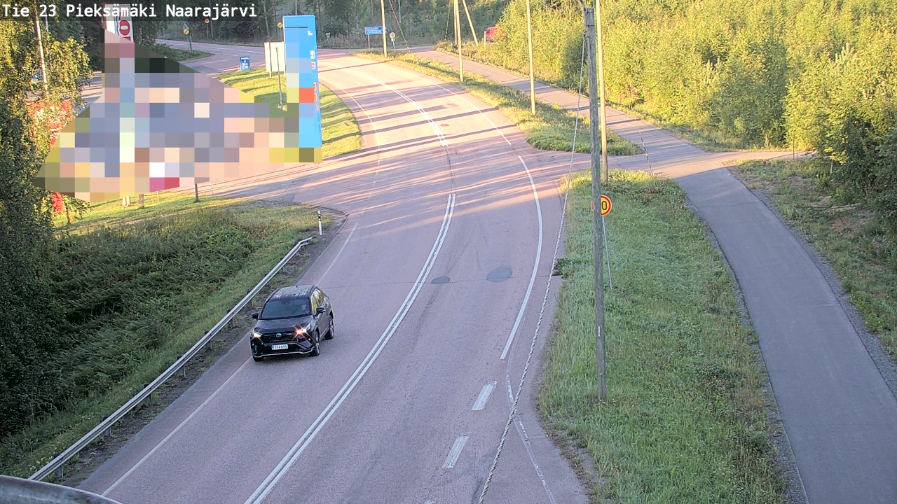 Weather Camera Image Väg 23 Pieksämäki, Naarajärvi, Pieksämäki, Etelä-Savo
