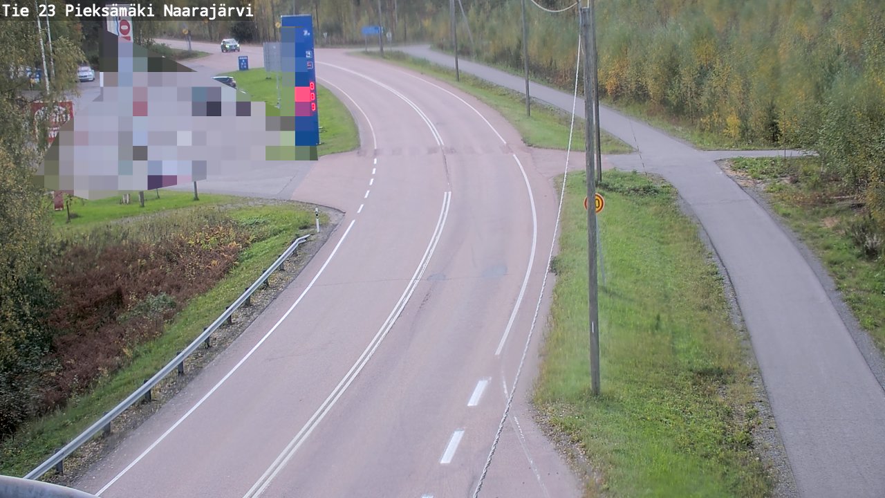 Weather Camera Image Väg 23 Pieksämäki, Naarajärvi, Pieksämäki, Etelä-Savo