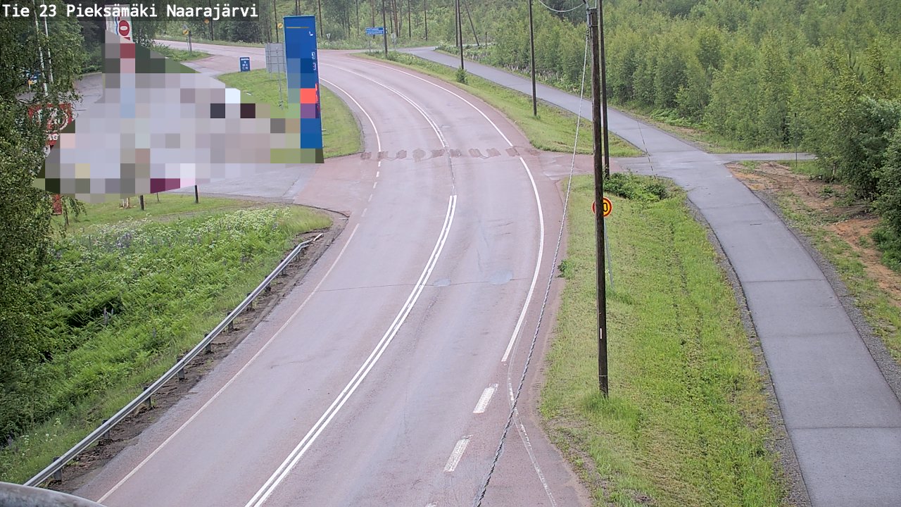 Weather Camera Image Road 23 Pieksämäki, Naarajärvi, Pieksämäki, Etelä-Savo