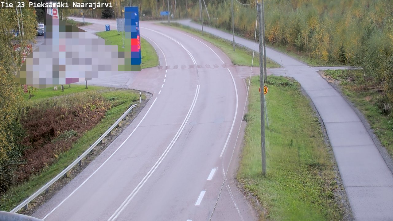 Weather Camera Image Väg 23 Pieksämäki, Naarajärvi, Pieksämäki, Etelä-Savo