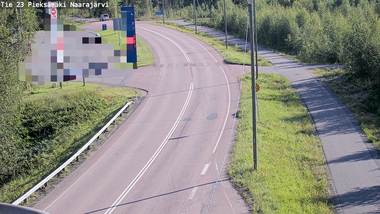 Weather Camera Image Väg 23 Pieksämäki, Naarajärvi, Pieksämäki, Etelä-Savo