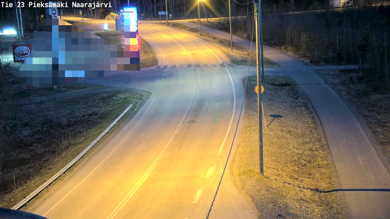 Weather Camera Image Väg 23 Pieksämäki, Naarajärvi, Pieksämäki, Etelä-Savo