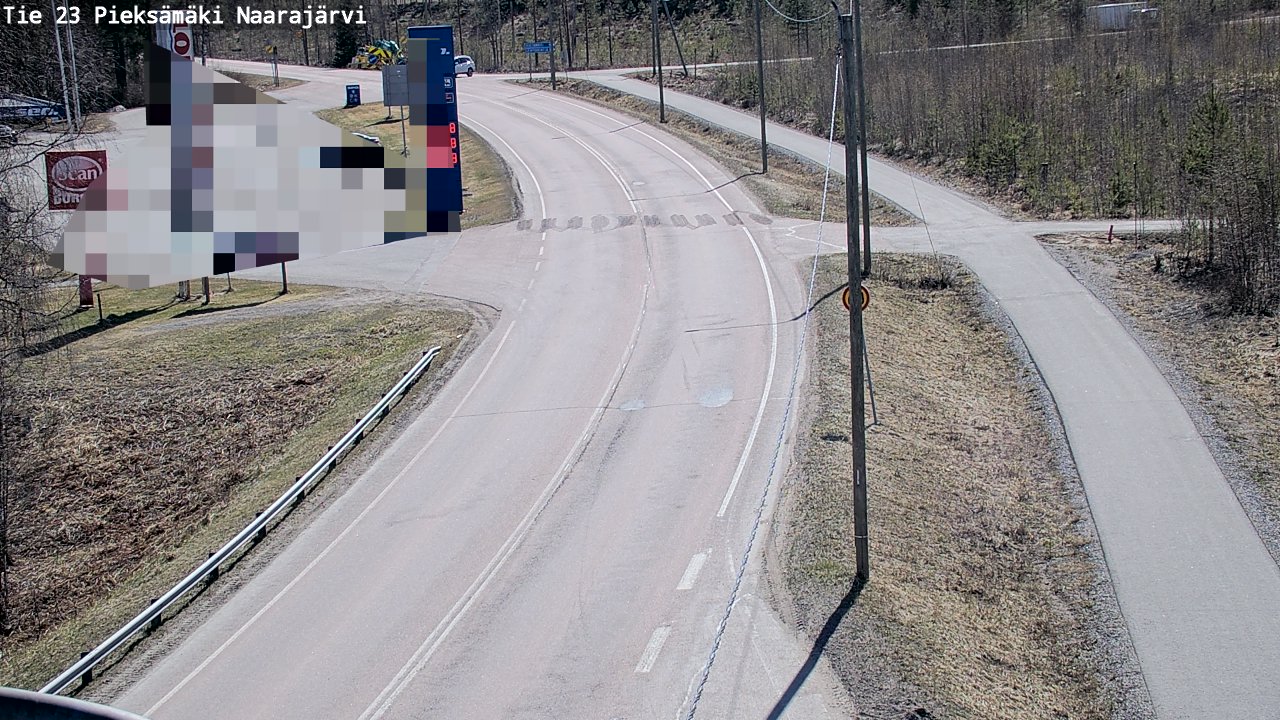 Weather Camera Image Väg 23 Pieksämäki, Naarajärvi, Pieksämäki, Etelä-Savo