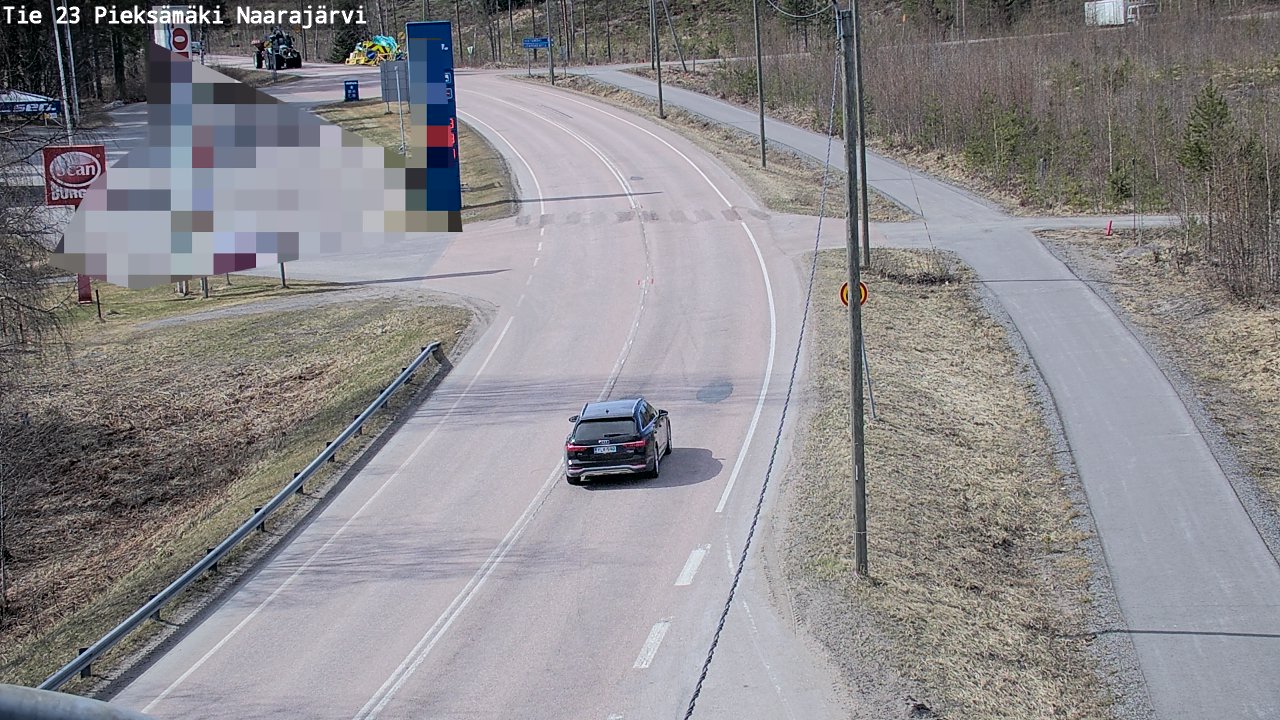 Weather Camera Image Väg 23 Pieksämäki, Naarajärvi, Pieksämäki, Etelä-Savo