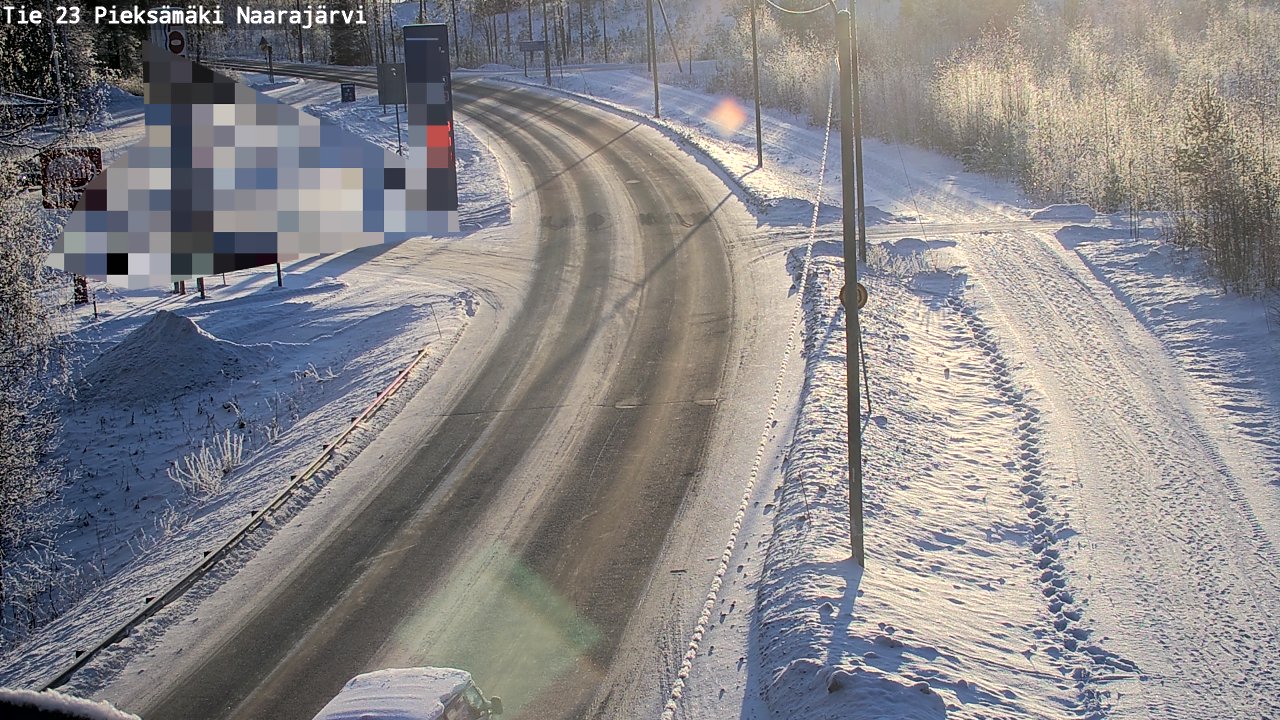 Weather Camera Image Road 23 Pieksämäki, Naarajärvi, Pieksämäki, Etelä-Savo