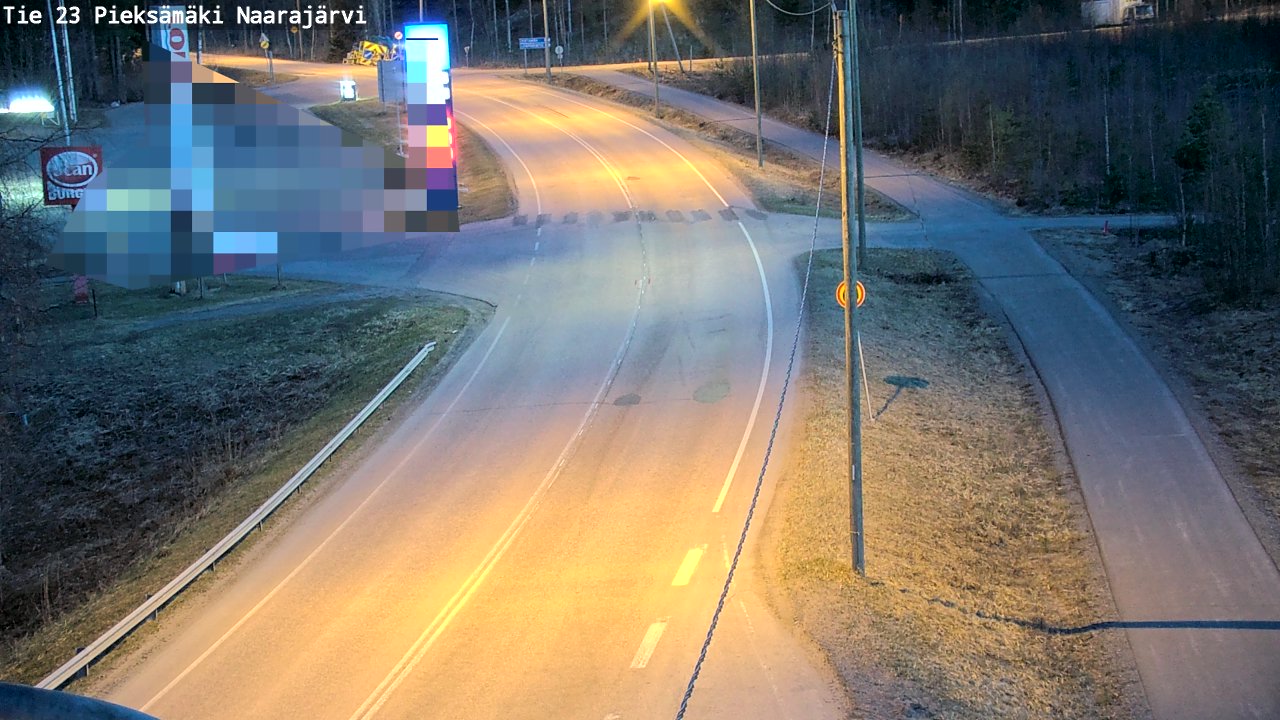 Weather Camera Image Väg 23 Pieksämäki, Naarajärvi, Pieksämäki, Etelä-Savo