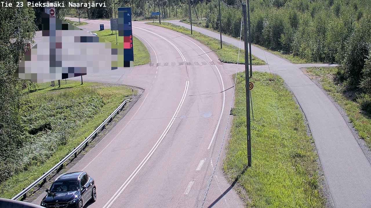 Weather Camera Image Väg 23 Pieksämäki, Naarajärvi, Pieksämäki, Etelä-Savo