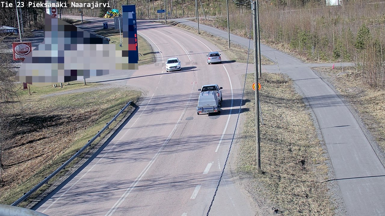 Weather Camera Image Road 23 Pieksämäki, Naarajärvi, Pieksämäki, Etelä-Savo