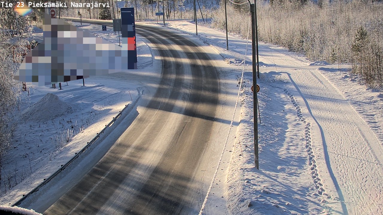 Weather Camera Image Road 23 Pieksämäki, Naarajärvi, Pieksämäki, Etelä-Savo