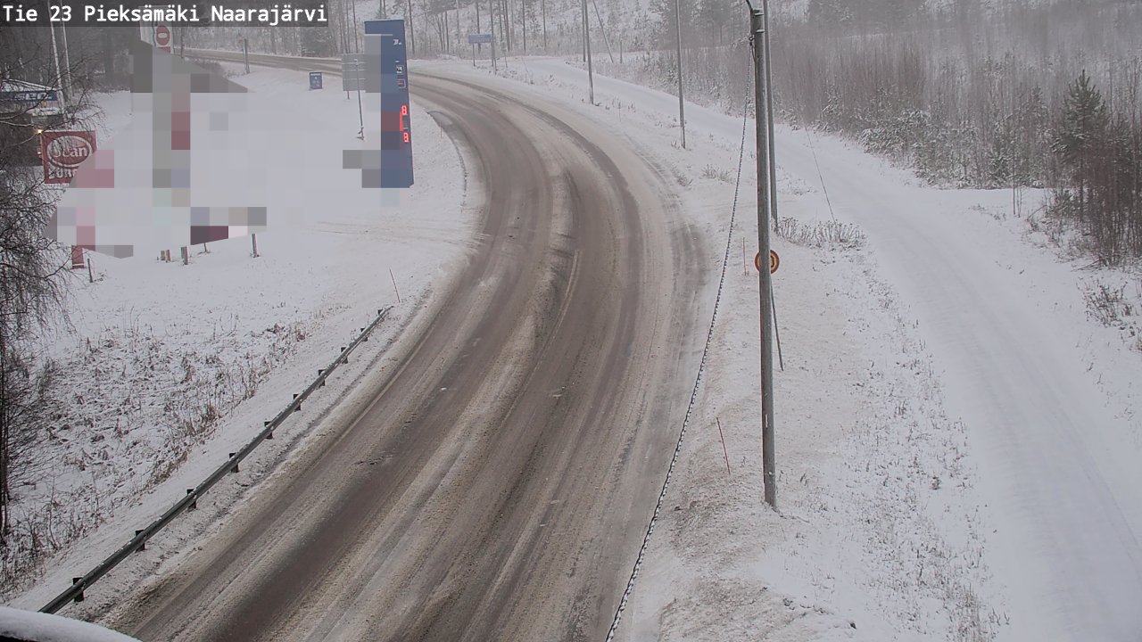 Weather Camera Image Väg 23 Pieksämäki, Naarajärvi, Pieksämäki, Etelä-Savo