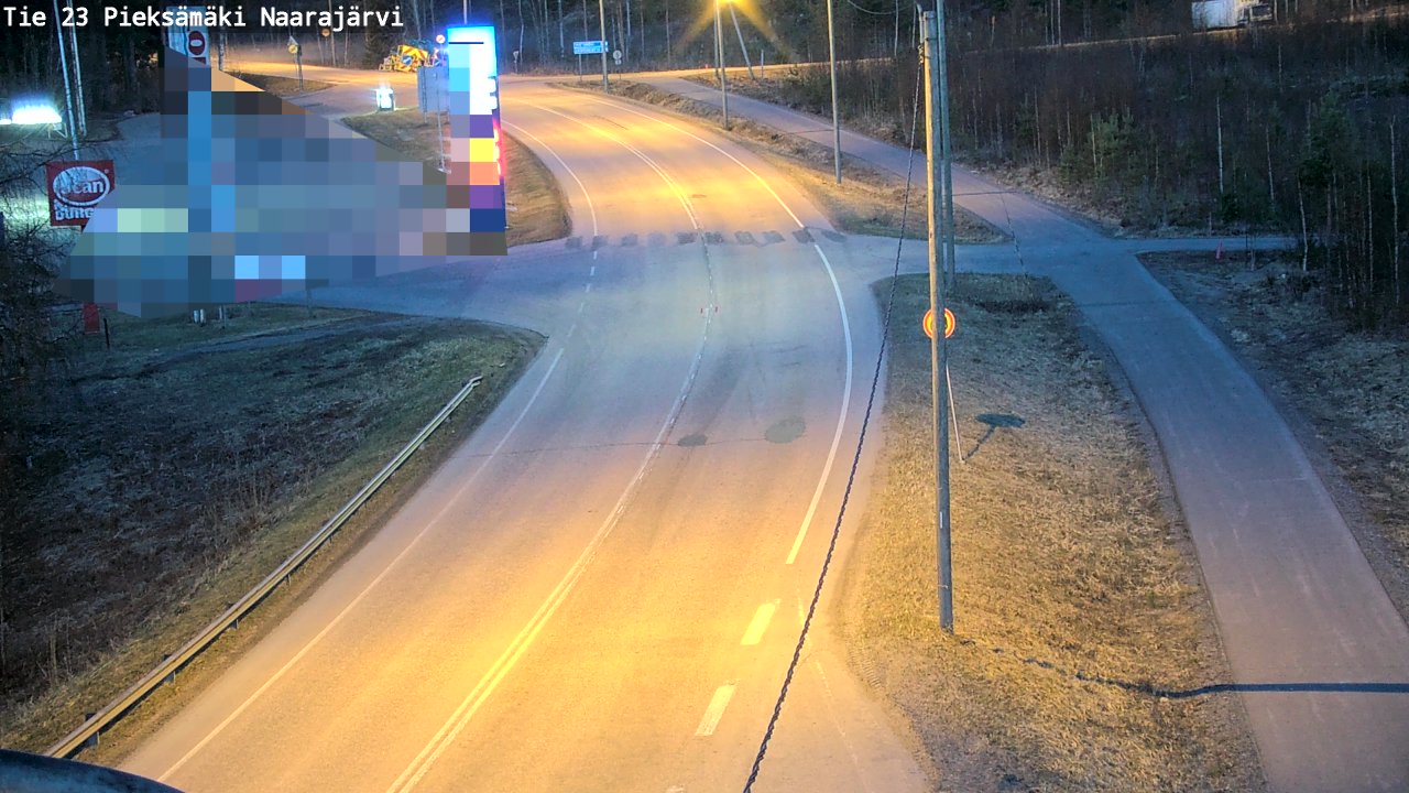 Weather Camera Image Väg 23 Pieksämäki, Naarajärvi, Pieksämäki, Etelä-Savo